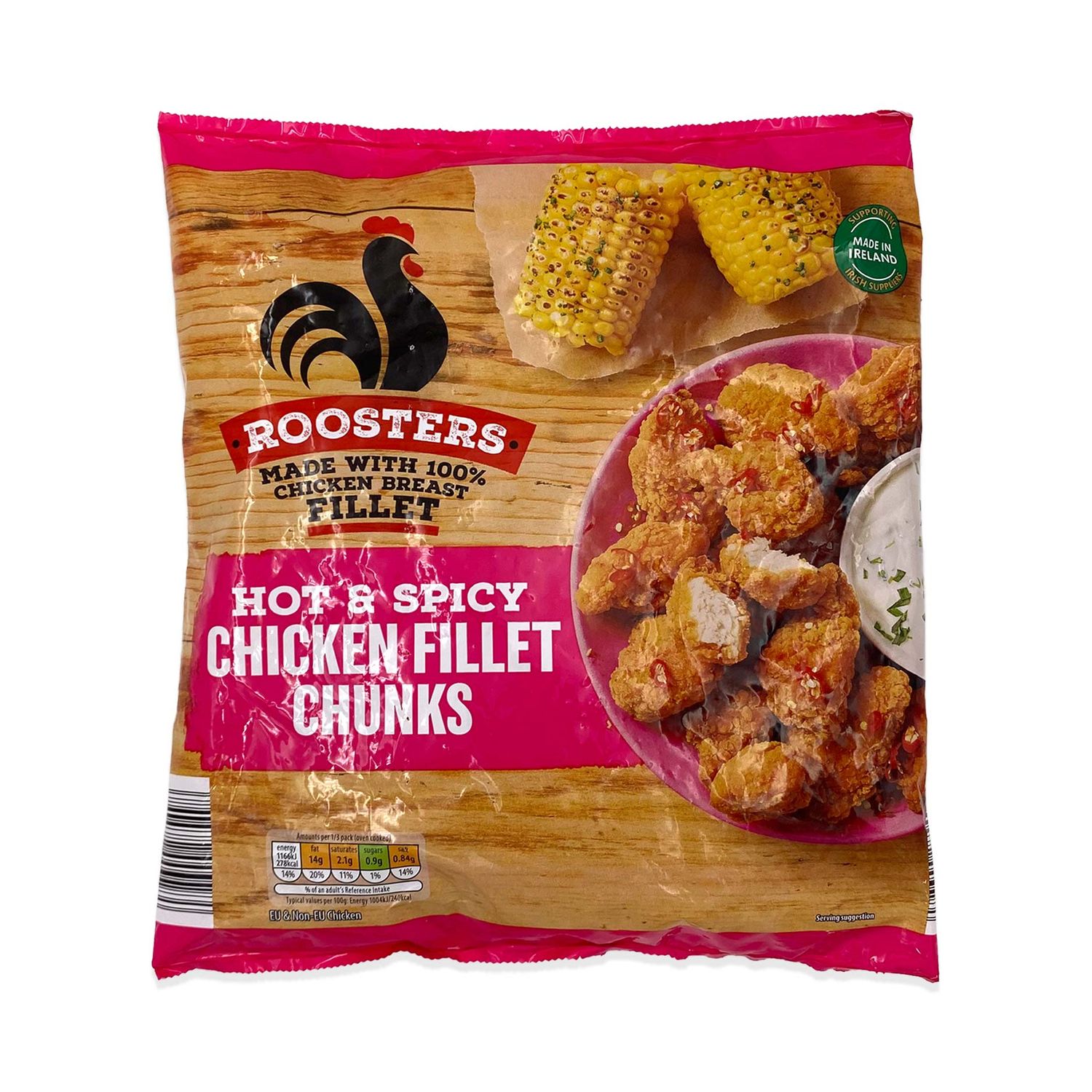 Hot And Spicy Chicken Fillet Chunks 400g Roosters Aldi Ie